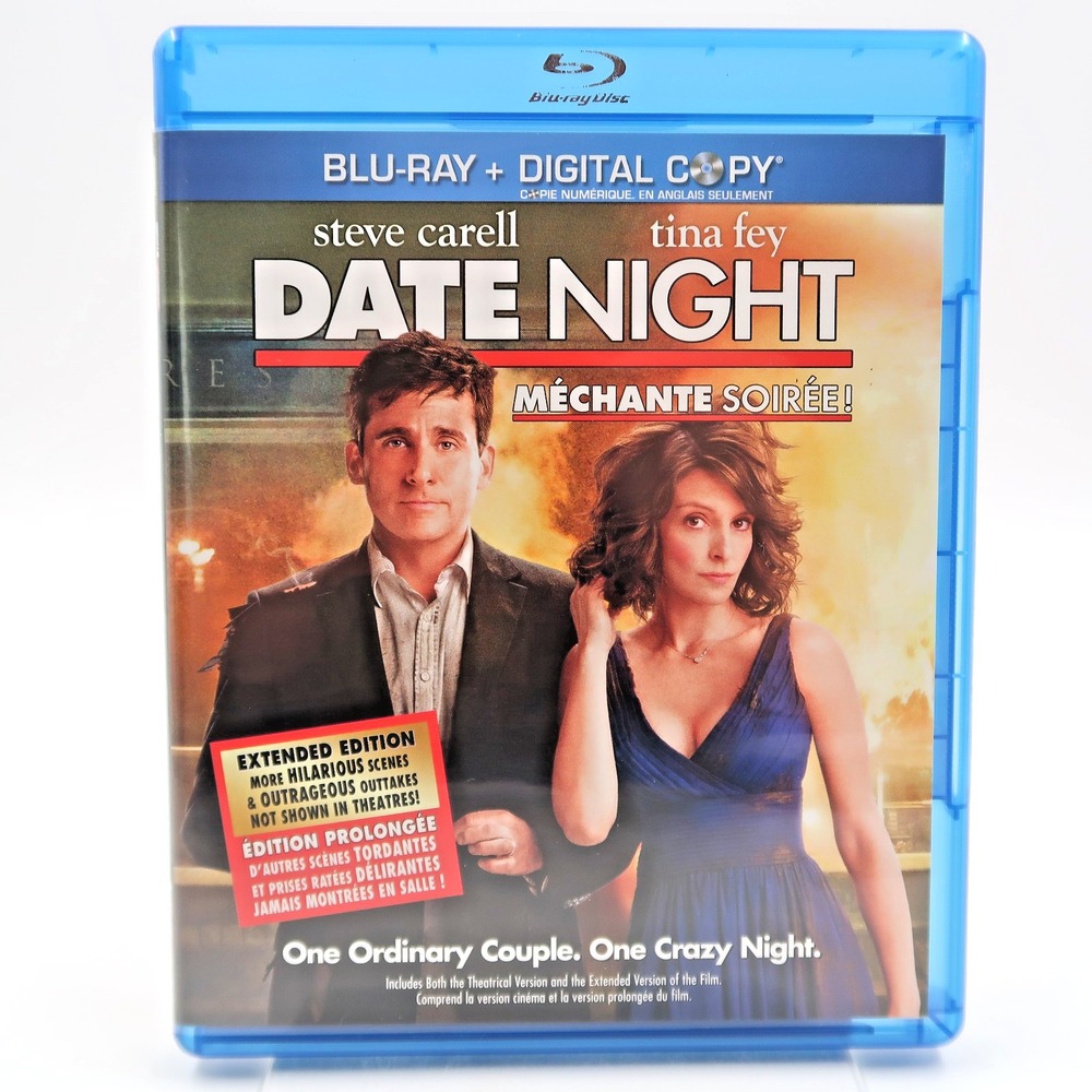 Date Night Blu-ray 2010 Steve Carell Tina Fey Extended Edition Movie
